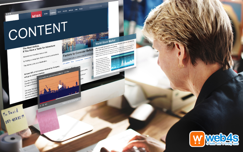 Nội dung bài viết trên website 